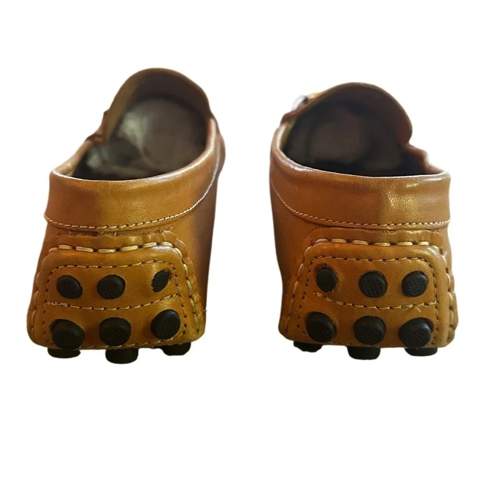 Mercanti Fiorentini Mens Tan Leather Horsebit‎ Driving Loafers Size 9B